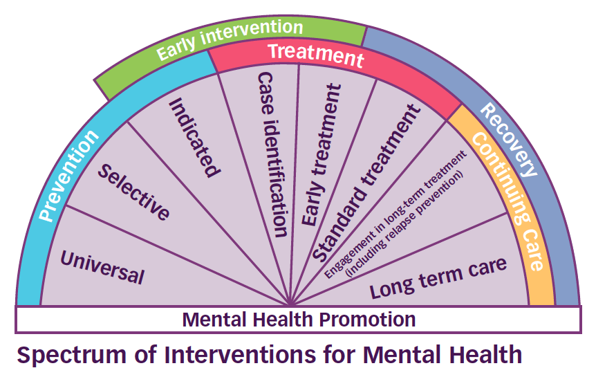 Spectrum of Interventions for Mental Health